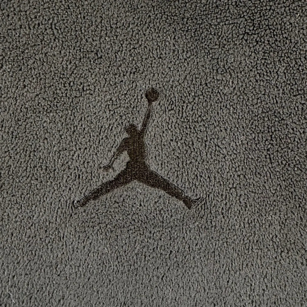Vintage 2000s Jordan Fleece Shirt Mens M Black Tonal Jumpman 244143-655 Y2K-RARE